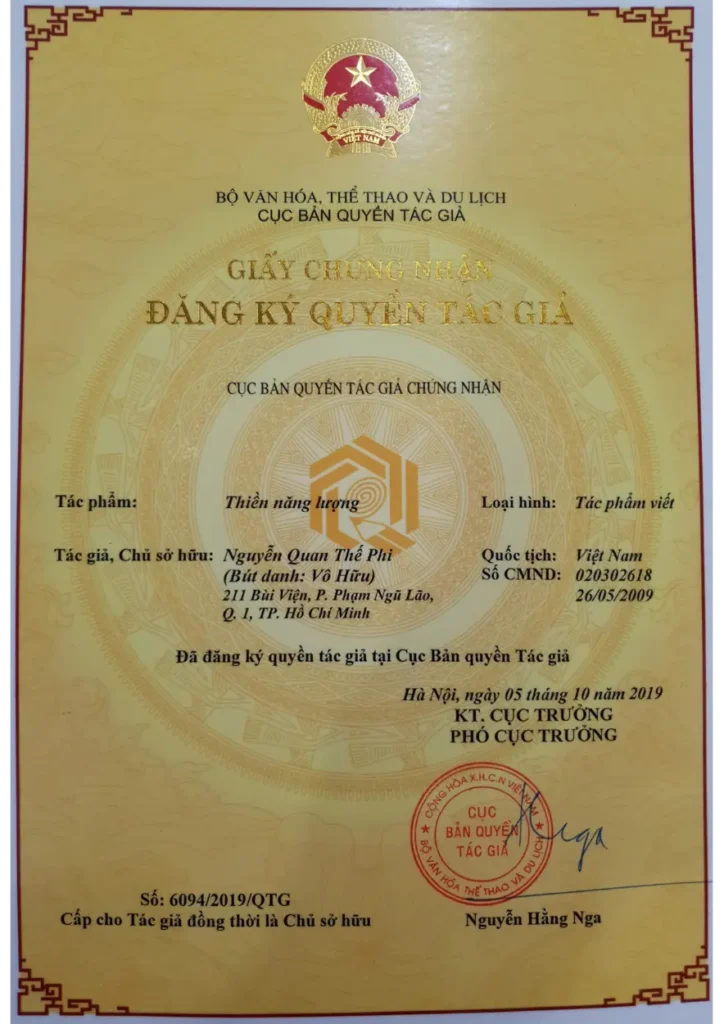 Ban quyen tac gia thien nang luong
