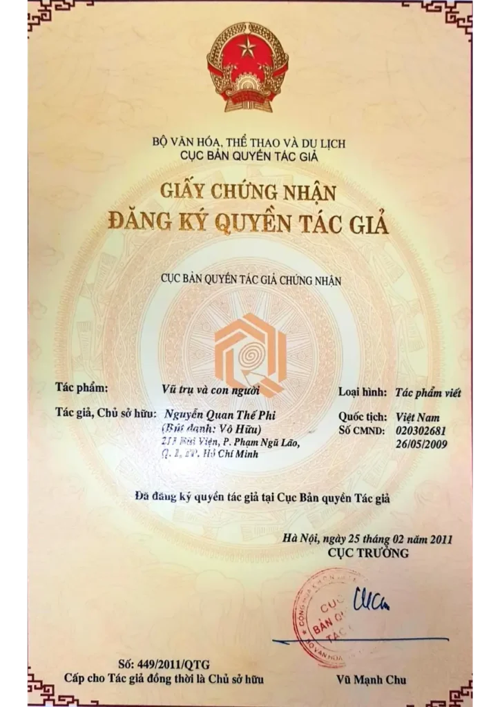 Bang quyen tac gia vu tru va con nguoi